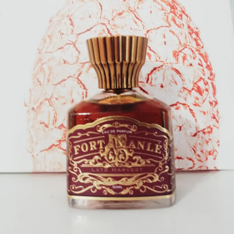 50ML Long Lasting Perfume for Women Men Cognac Peach Rum Amber Oriental Woody Parfum Body Spray Elegant Smooth Fragrance